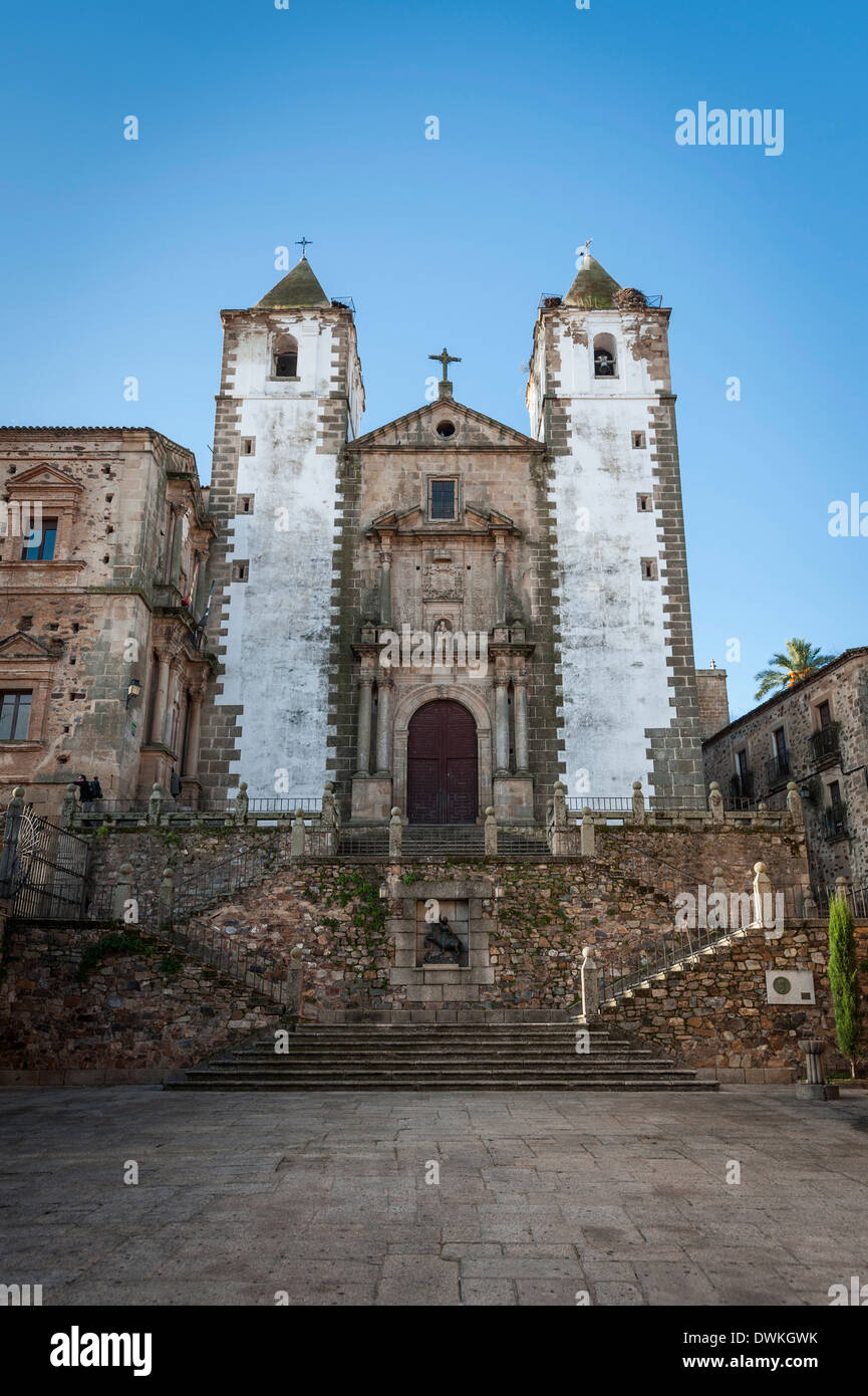 La chiesa di San Francisco Javier, Caceres, Estremadura, Spagna, Europa Foto Stock