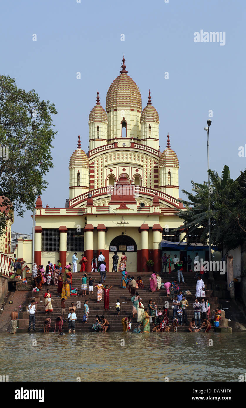 Tempio Dakshineswar in Kolkata, India. Foto Stock