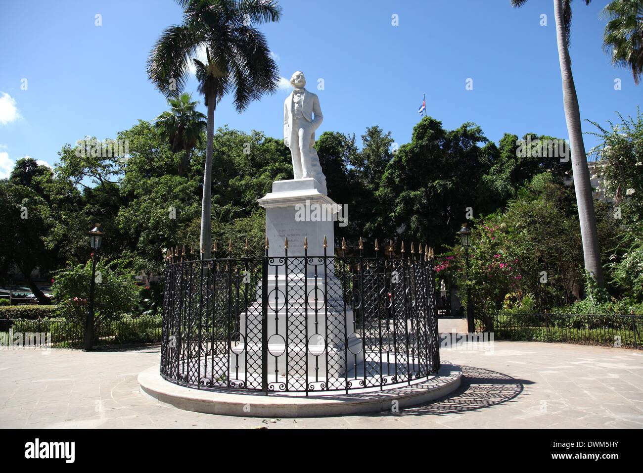 Monumento a Carlos Manuel de Céspedes, primo presidente di Cuba, La Habana, Città Vecchia, Ottobre 2013 Foto Stock