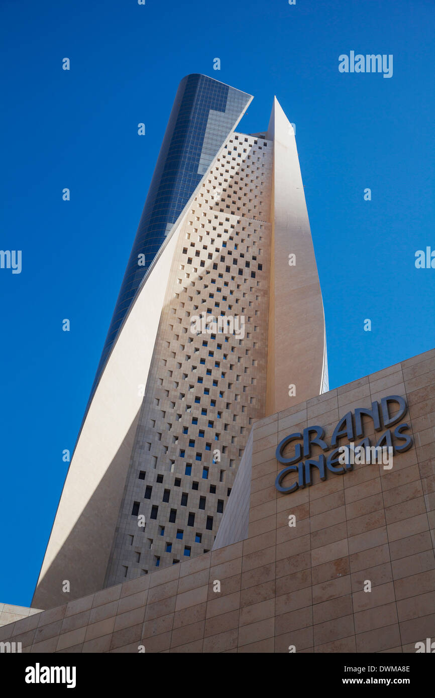 El Hamra edificio, un business e dello shopping di lusso, centro di Kuwait City, Kuwait, Medio Oriente Foto Stock
