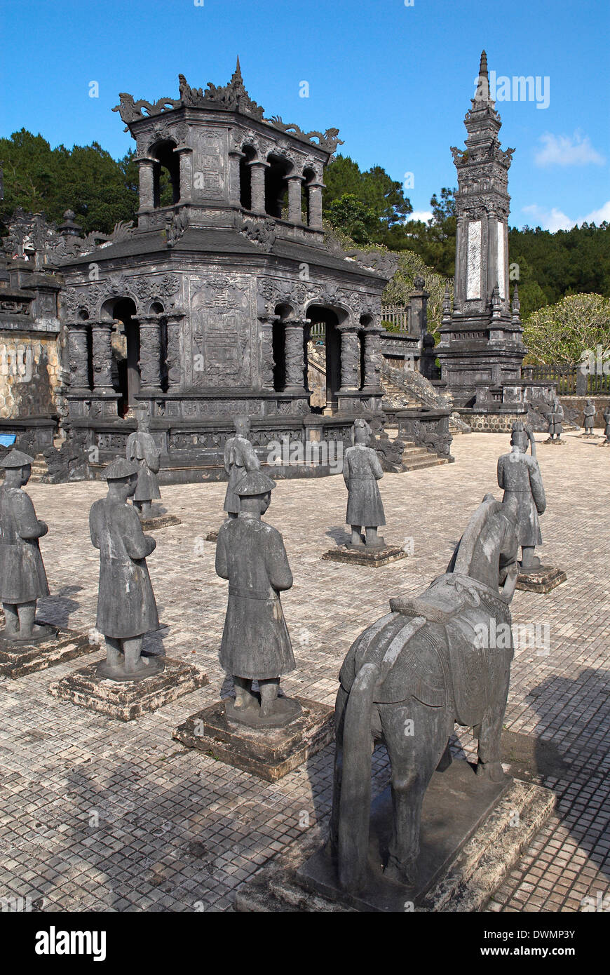 Khai Dinh tomba, tonalità, Vietnam, Indocina, Asia sud-orientale, Asia Foto Stock