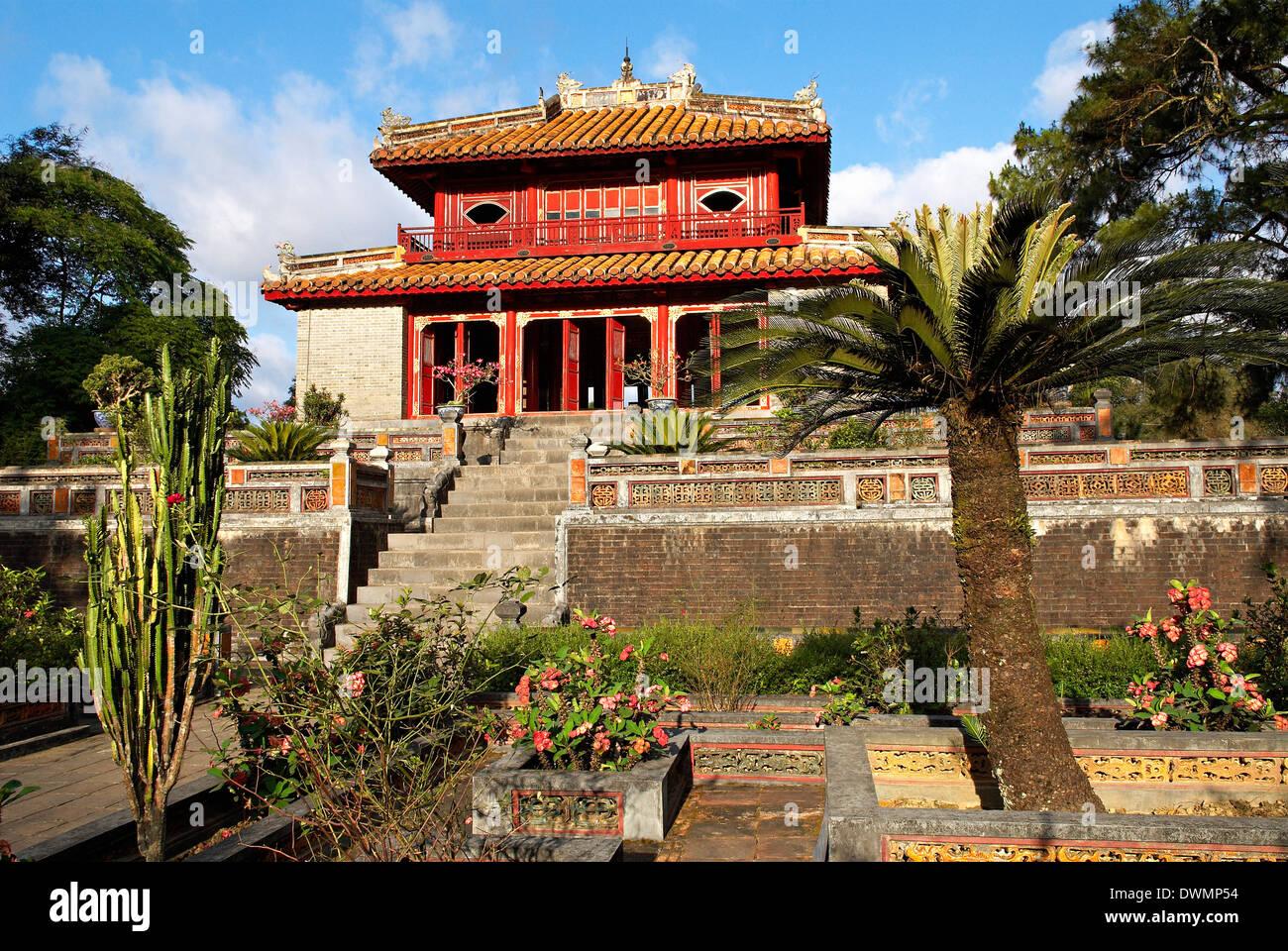 Minh Mang tomba, Sito Patrimonio Mondiale dell'UNESCO, la tonalità, il Vietnam, Indocina, Asia sud-orientale, Asia Foto Stock