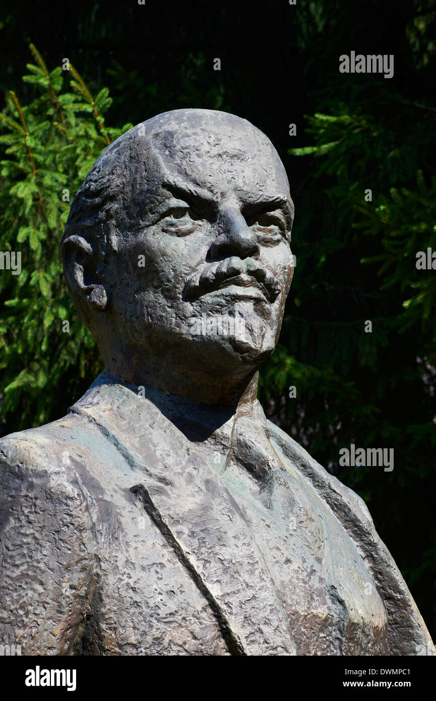 Statua di Lenin e Stalin mondo, Gruto Park, Druskininkai, Alytus Regione, Lituania, Europa Foto Stock
