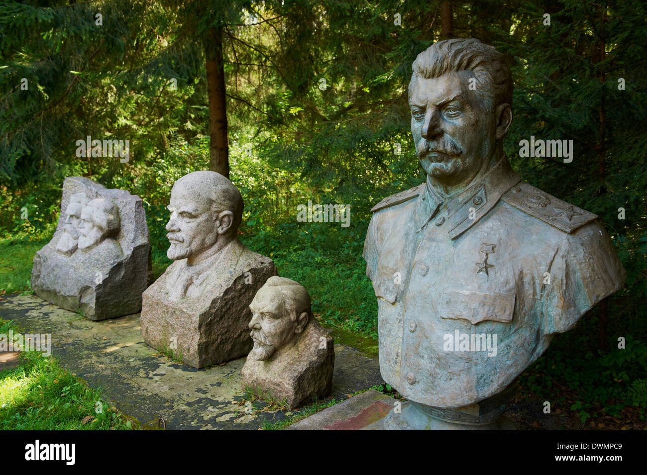 Stalin mondo, Gruto Park, Druskininkai, Alytus Regione, Lituania, Europa Foto Stock