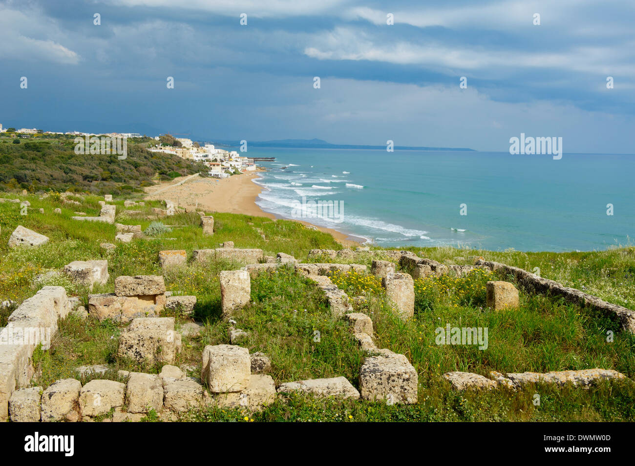 Selinunte, Distretto di Trapani, Sicilia, Italia, Mediterraneo, Europa Foto Stock