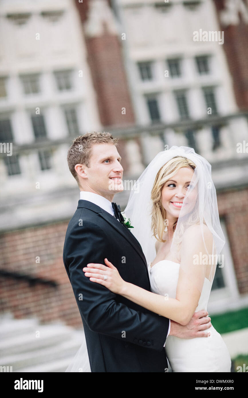 Sposa e sposo Foto Stock