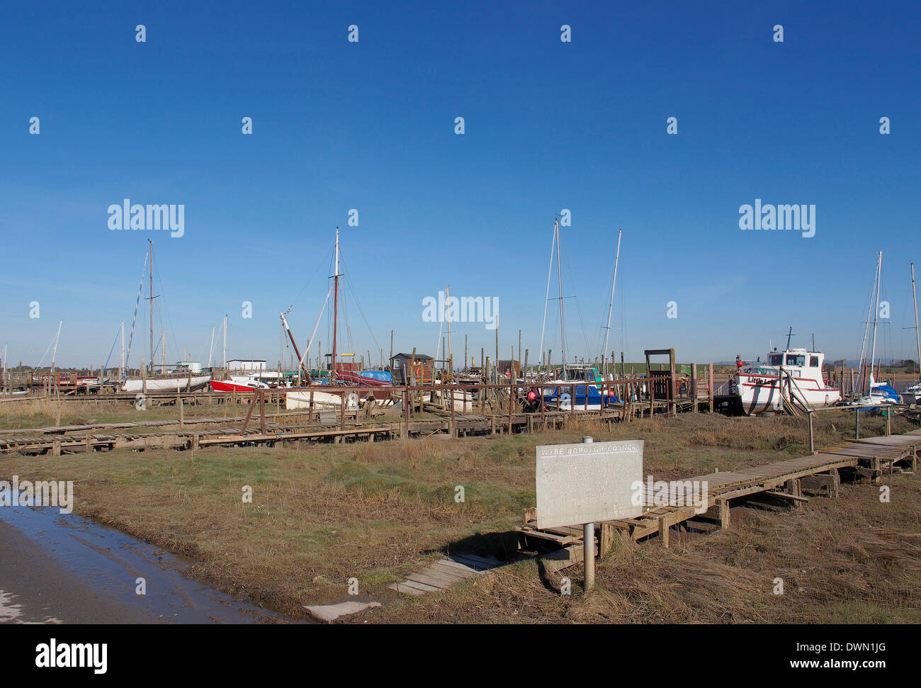Skippool Creek, Lancashire, Regno Unito. Undicesimo Marzo 2014. Bella primavera meteo a Skippool Creek oggi. Credit: Sue Burton/Alamy Live News Foto Stock