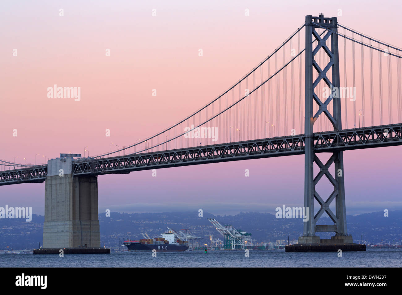 Il Ponte della Baia di San Francisco, California, Stati Uniti d'America, America del Nord Foto Stock