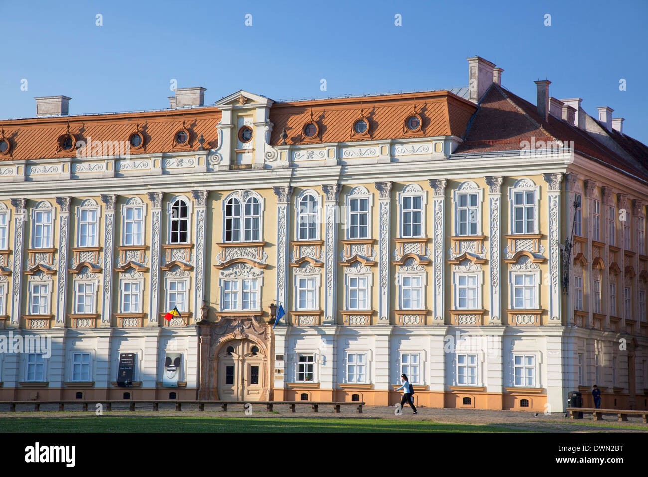 Palazzo barocco in Piata Unirii, Timisoara, Banato, Romania, Europa Foto Stock