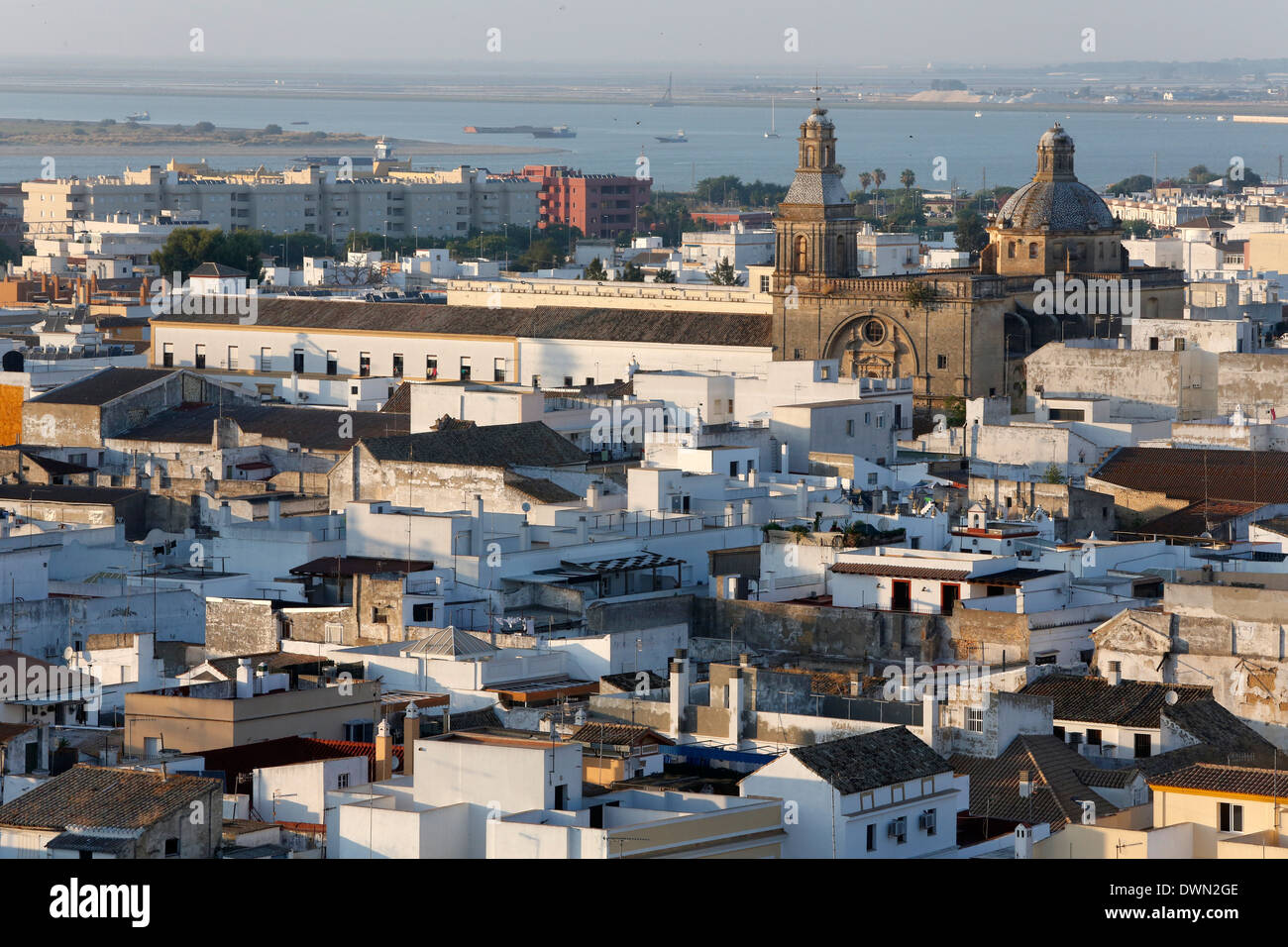Vista di Sanlucar de Barrameda, Andalusia, Spagna, Europa Foto Stock