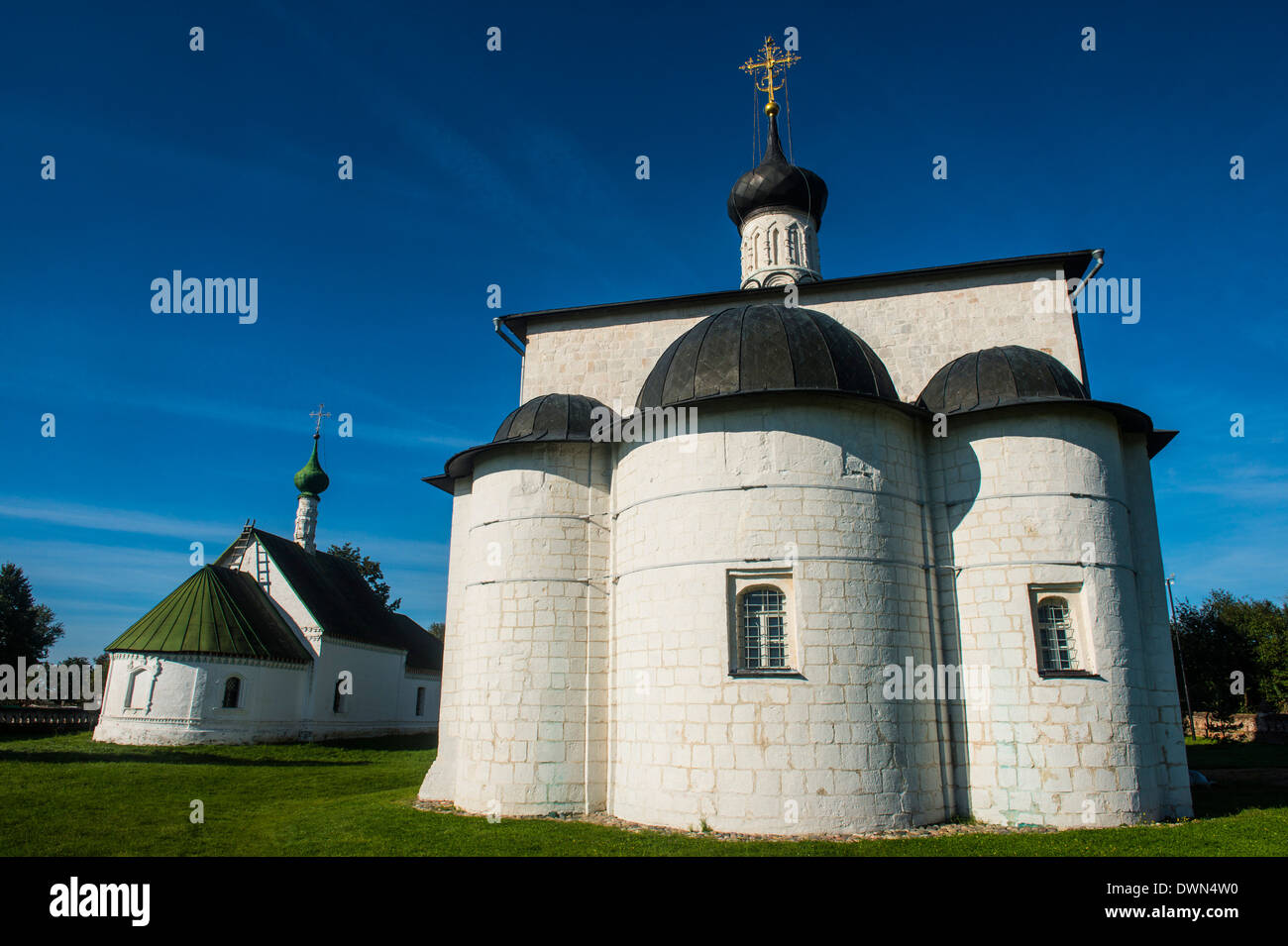 Chiesa di Boris e Gleb in Kidesha (Kideksha), il Sito Patrimonio Mondiale dell'UNESCO, vicino a Suzdal, Golden Ring, Russia, Europa Foto Stock