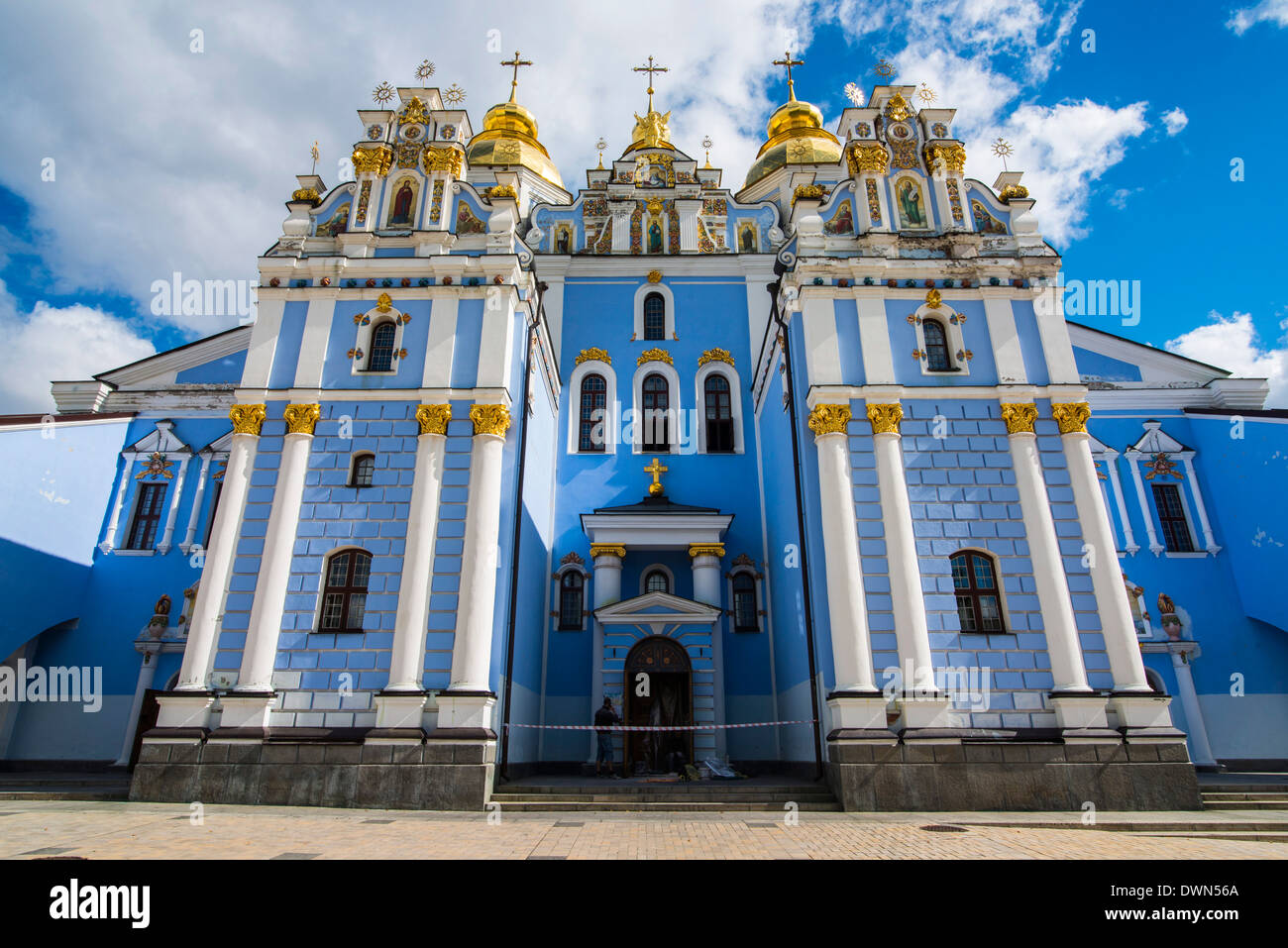 San Michele è oro-cattedrale a cupola, Kiev (Kiev), in Ucraina, in Europa Foto Stock