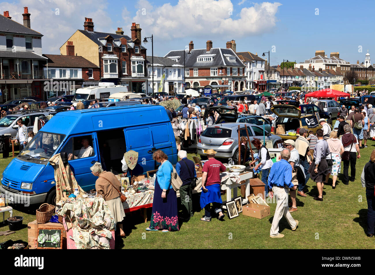 9302. Brocante Fair, trattare, Kent, England, Regno Unito, Europa Foto Stock