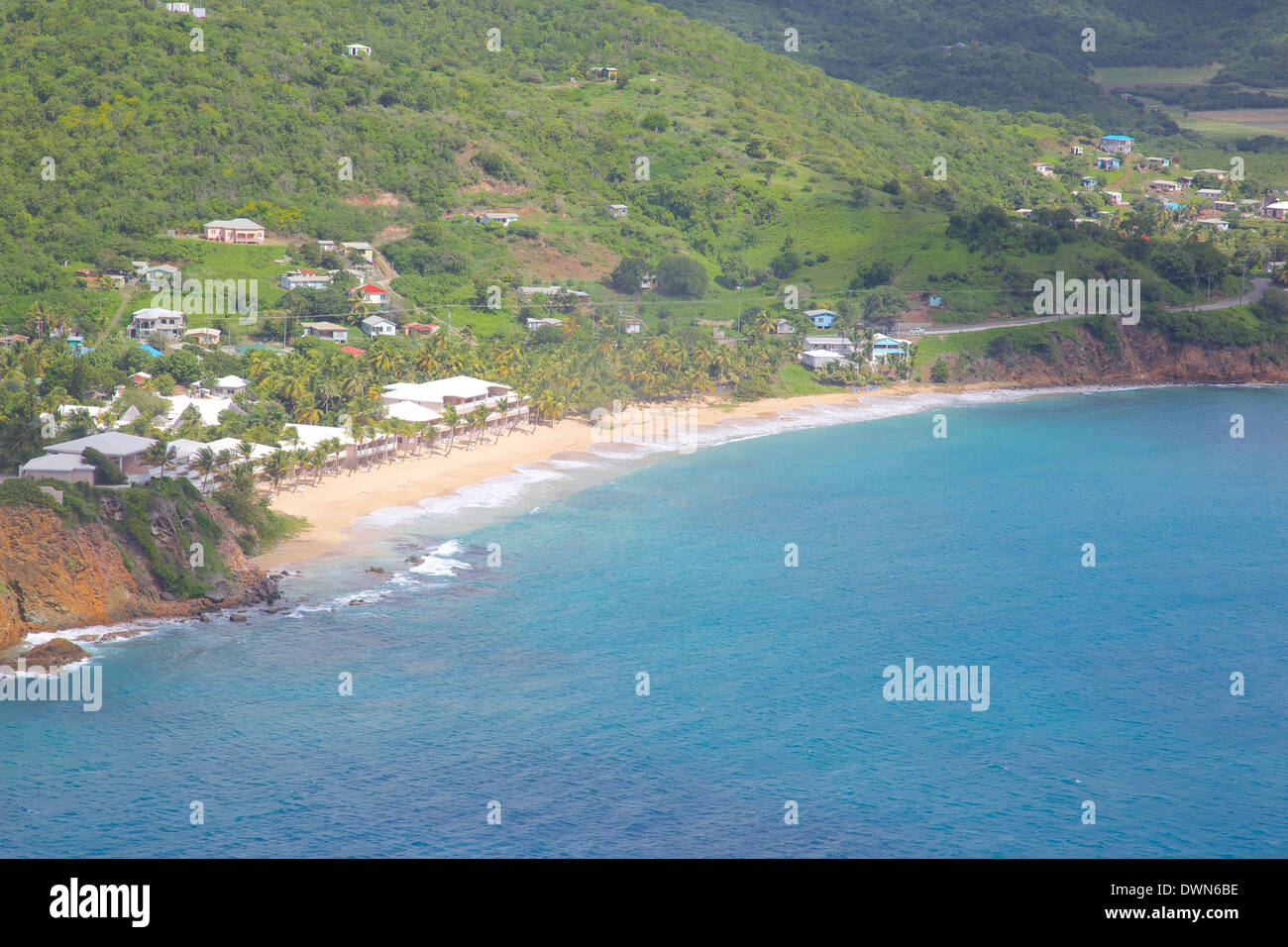 Vista del Carlisle Bay, Antigua, Isole Sottovento, West Indies, dei Caraibi e America centrale Foto Stock