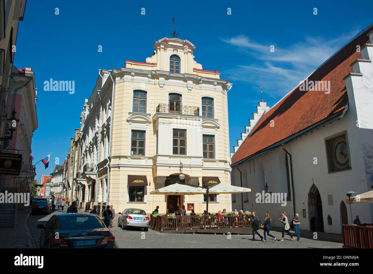 Cafe, Tallinn Foto Stock