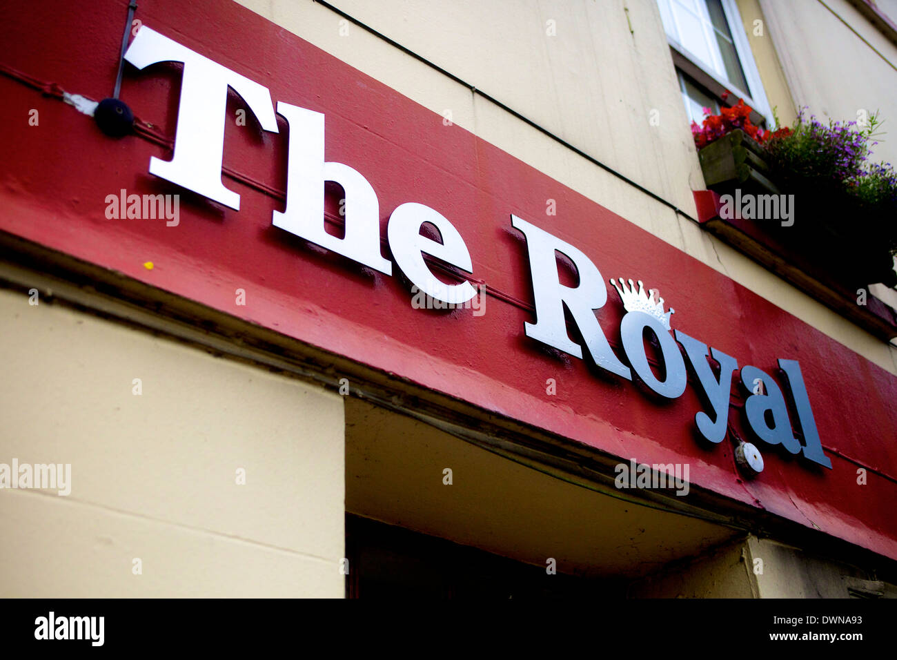 Il Royal Pub SIgn in St Martin, Jersey Foto Stock