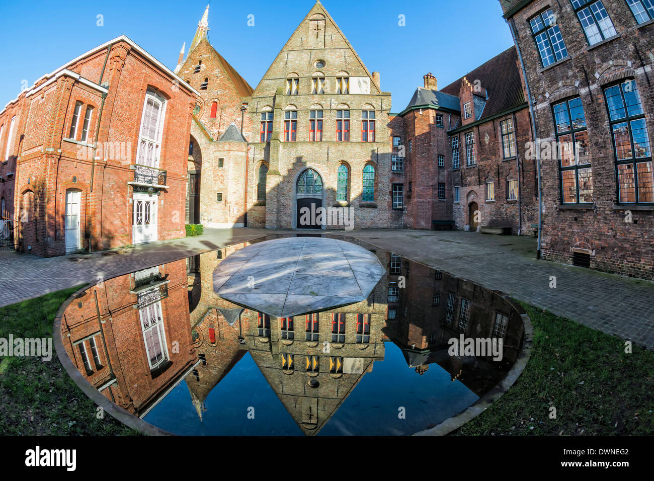 Vecchia San Giovanni Hospital, il centro storico di Bruges, Belgio, Patrimonio Mondiale dell Unesco Foto Stock