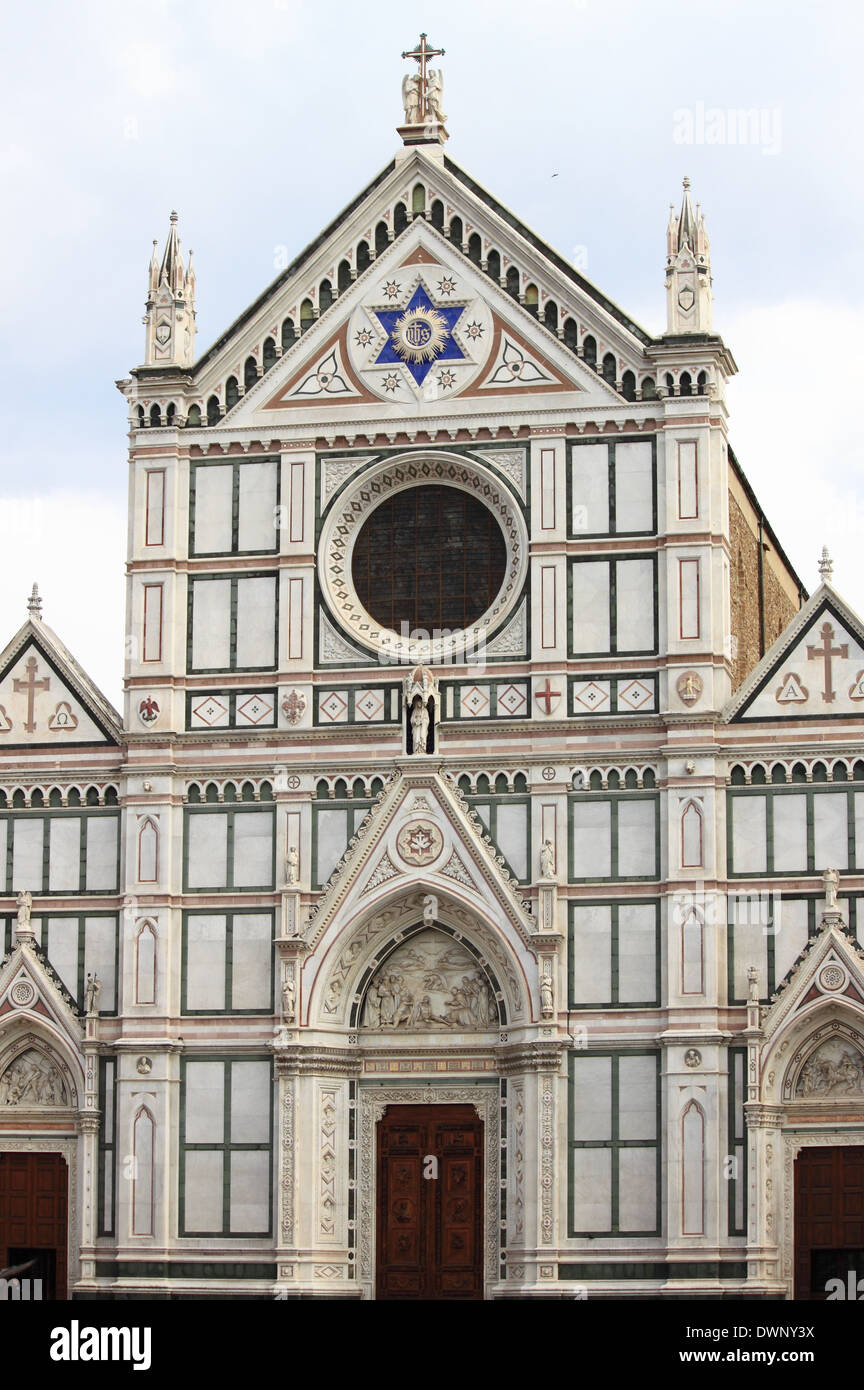 Santa Croce Basilica a Firenze, Italia Foto Stock