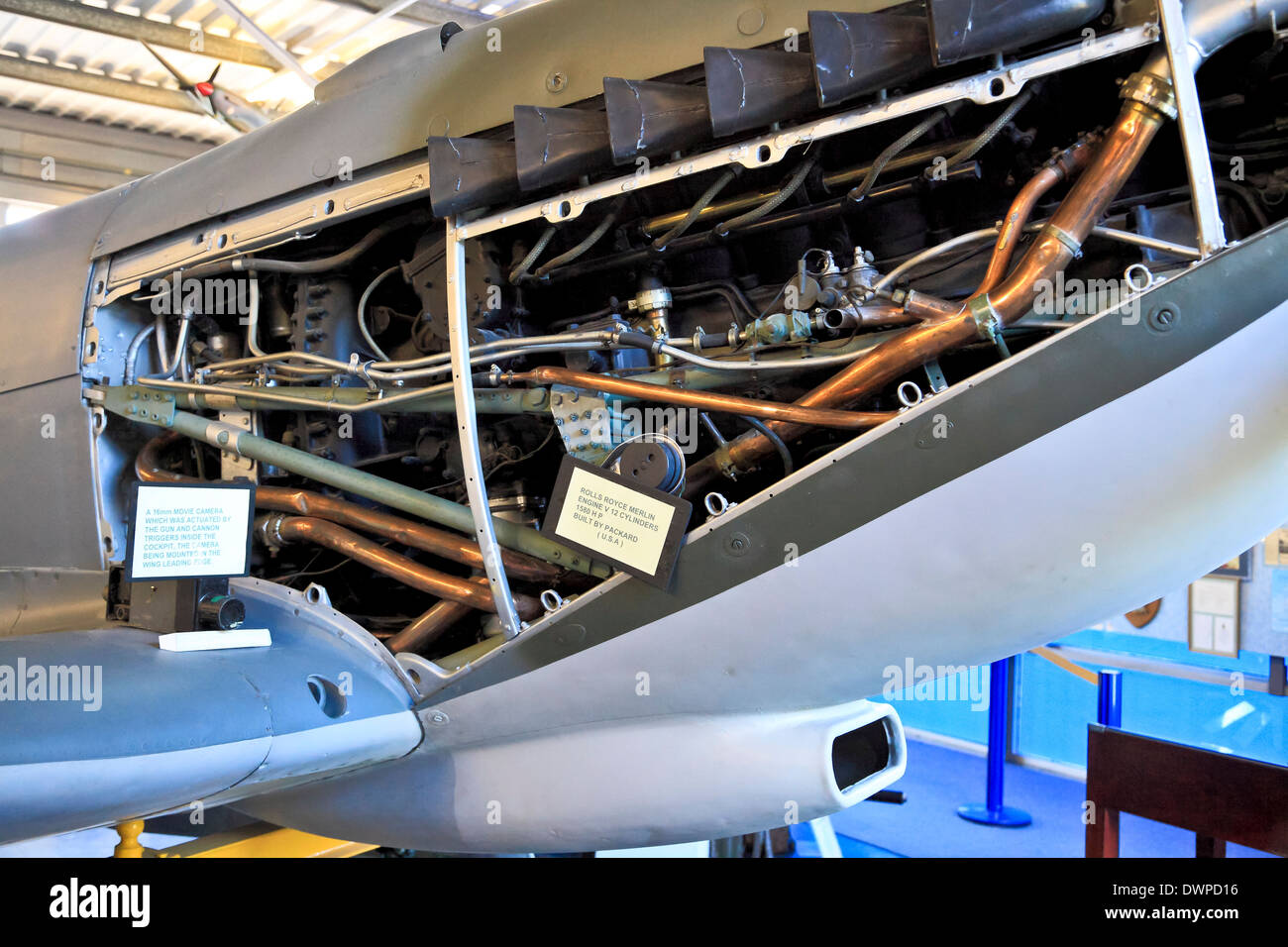 9392. Super Marine Spitfire Mark XVI, Manston Spitfire & Hurricane Museum, Manston, Kent, Inghilterra Foto Stock