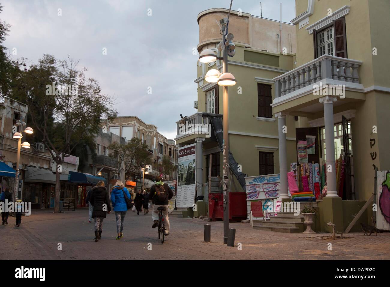 Nahalat Binyamin Street a Tel Aviv nella foto 21.02.2014 Foto Stock