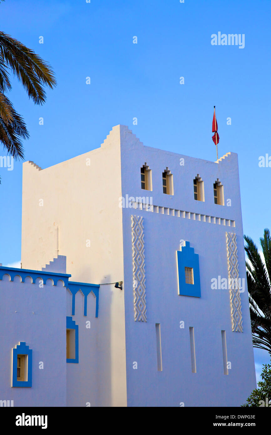 Architettura Art Deco, Sidi Ifni, Marocco, Africa del Nord Foto Stock