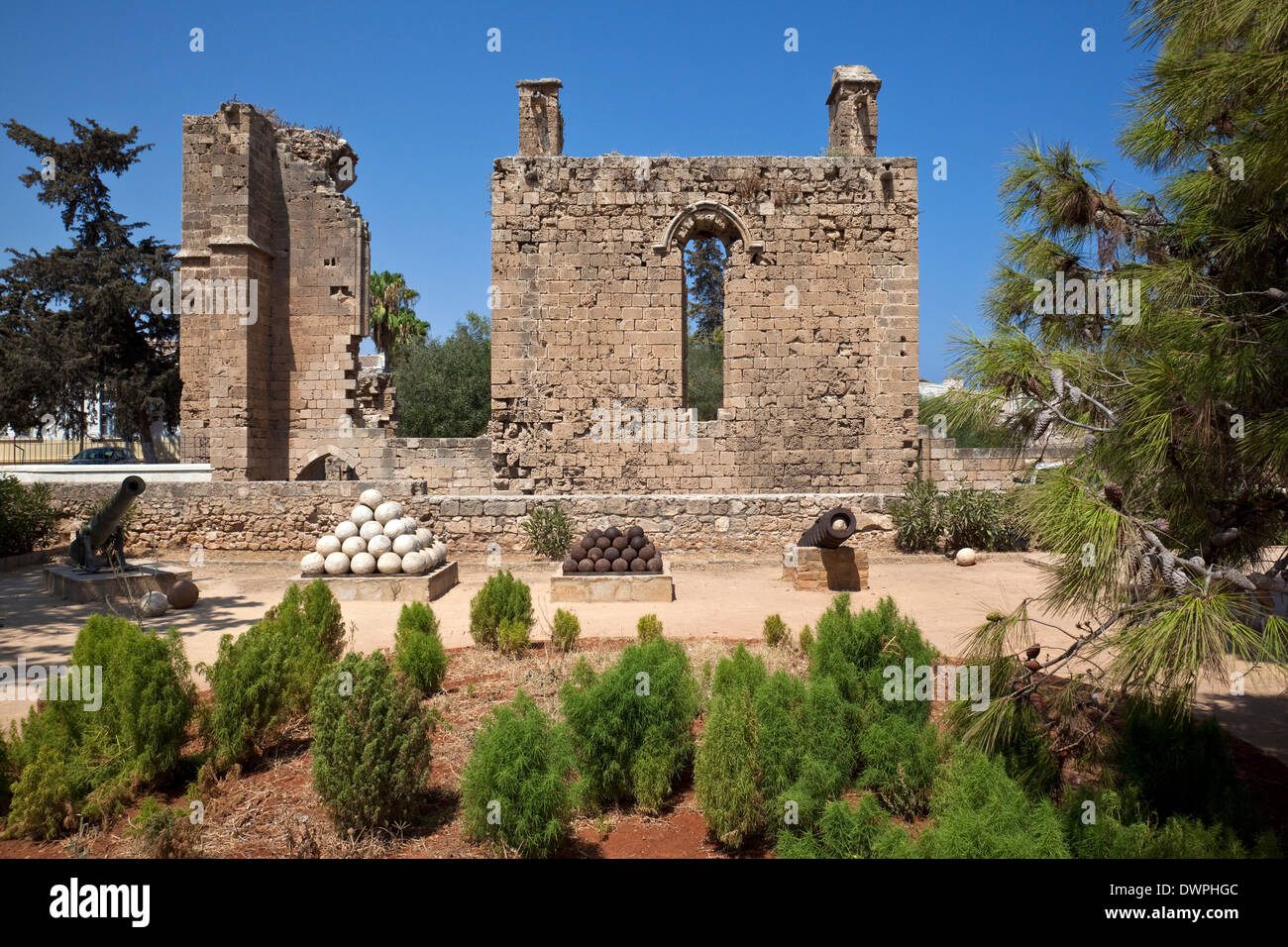 Namik Kemel piazza di Famagosta (Gazimagusa) nella Repubblica Turca di Cipro del Nord. Foto Stock
