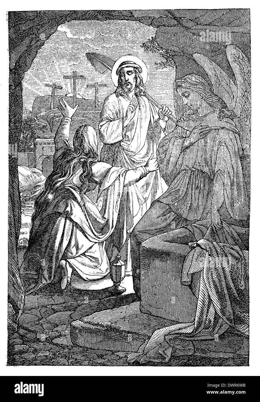 I morti Gesù appare a Maria Maddalena Foto Stock