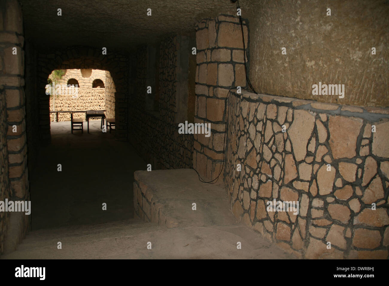 Acquedotto,città sotterranea,costruito circa mille anni fa per il trasporto e la fornitura di acqua attraverso le diverse parti di Kis. Foto Stock
