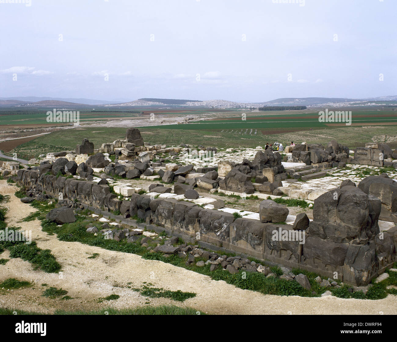 Mediterraneo orientale civiltà. Ain Dara Tempio. X secolo A.C. Nei pressi di Aleppo. La Siria. Foto Stock