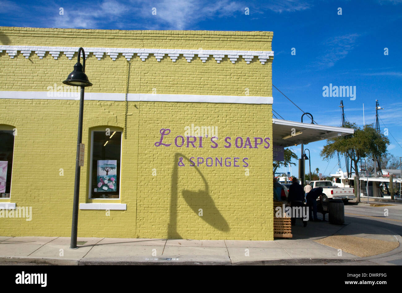 Lori Soap e spugna di negozio in Tarpon Springs, in Florida, Stati Uniti d'America. Foto Stock