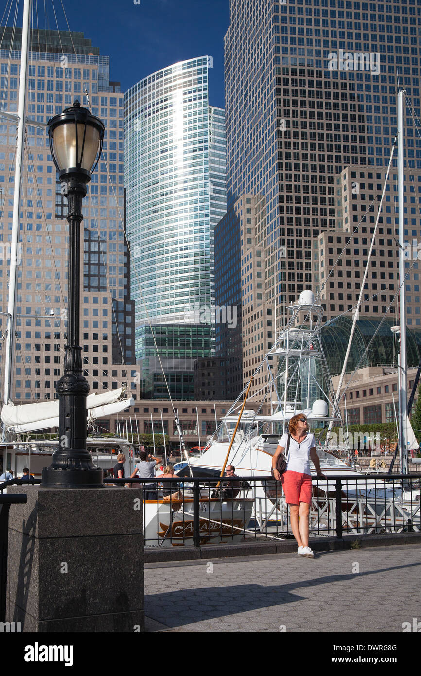 Porto di BATTERY PARK, NEW YORK, Stati Uniti d'America Foto Stock