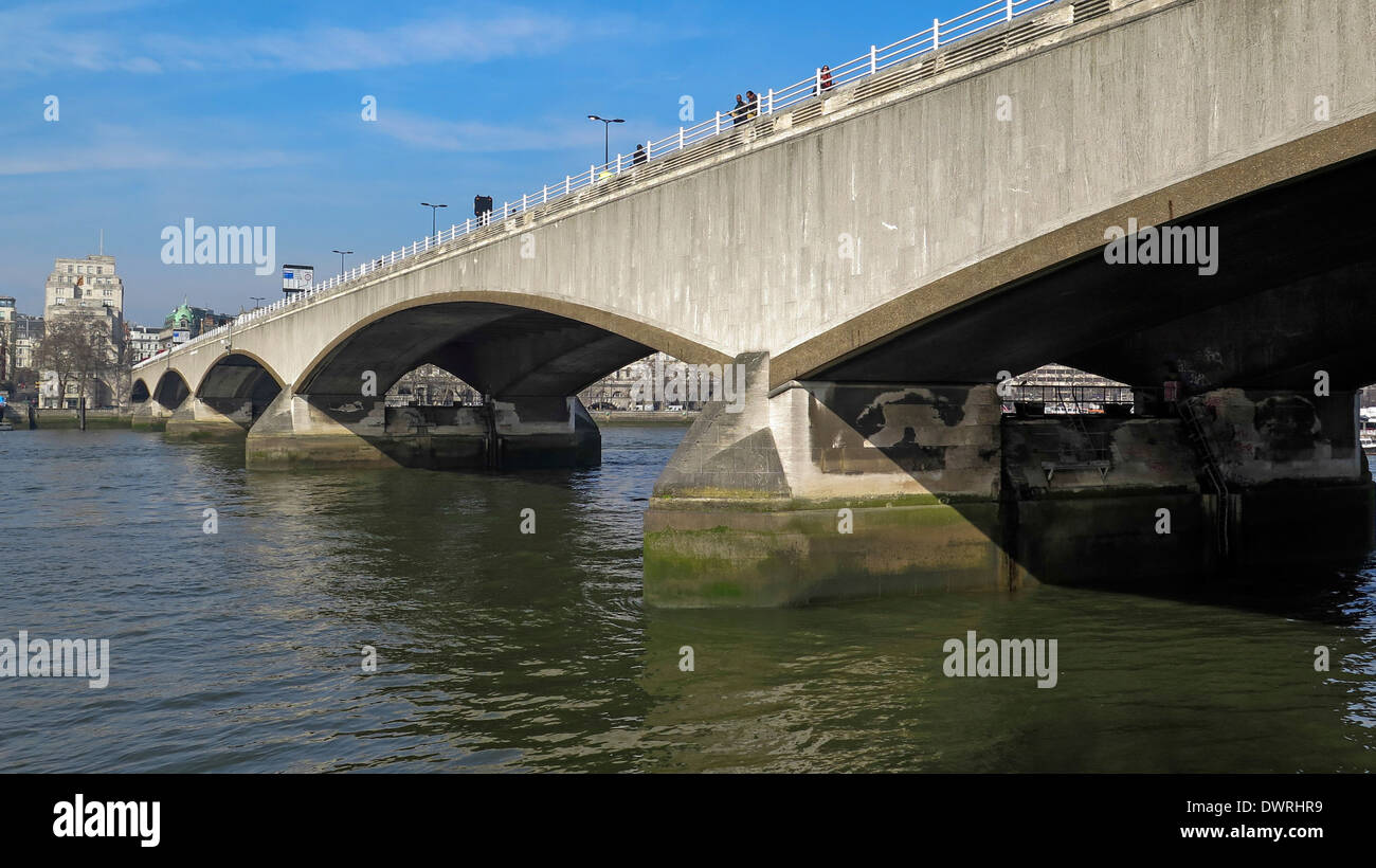 London Waterloo Bridge Foto Stock