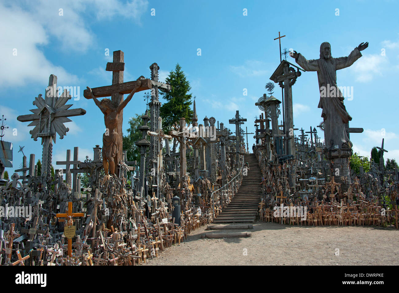 Collina delle Croci, Siauliai Foto Stock