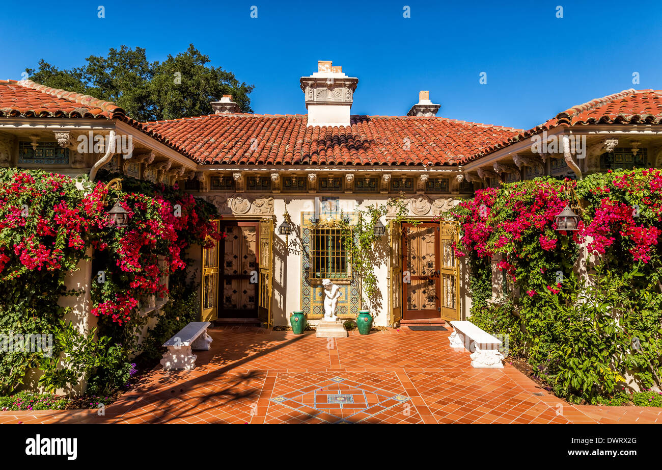 Casa del Monte, Castello di Hearst, San Simeon, California, Stati Uniti Foto Stock