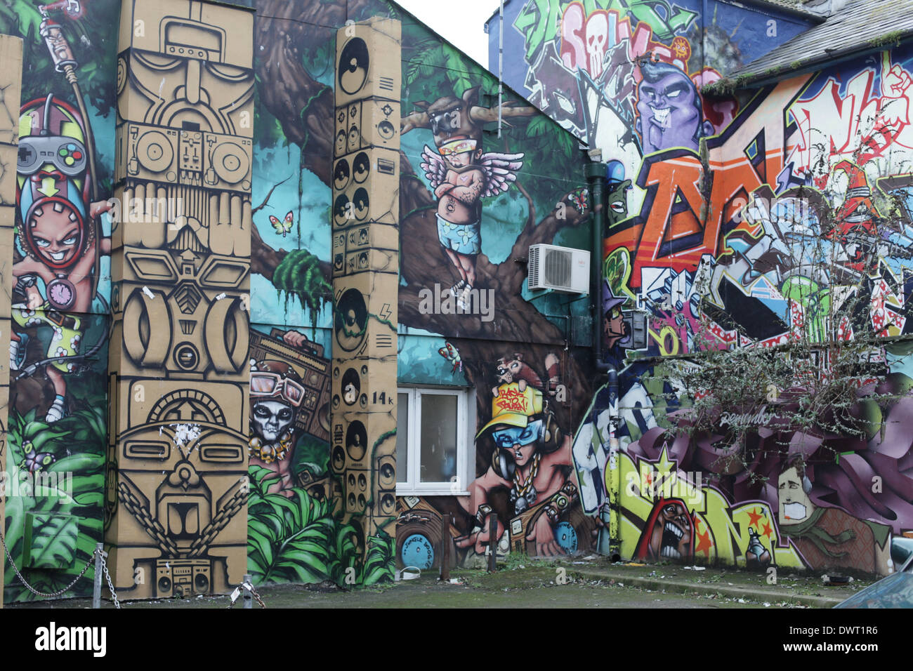 Brighton graffiti - Kensington street, Brighton, Regno Unito Foto Stock