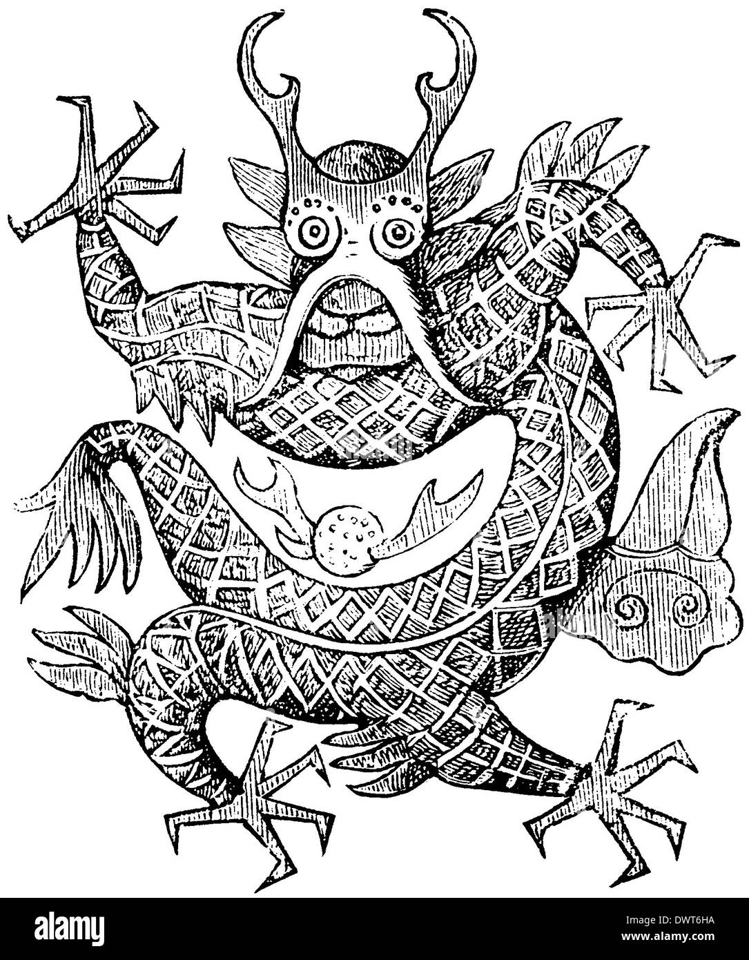 Imperiale cinese Dragon Foto Stock