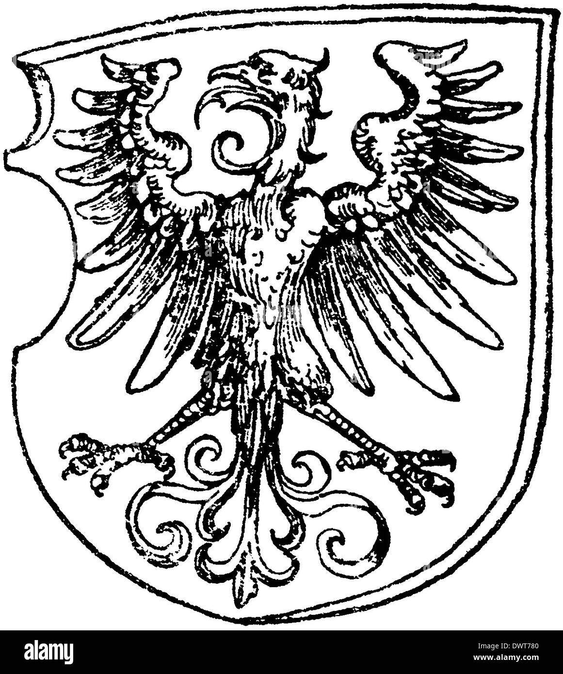 Renaissance eagle. Da Albrecht Dürer Foto Stock