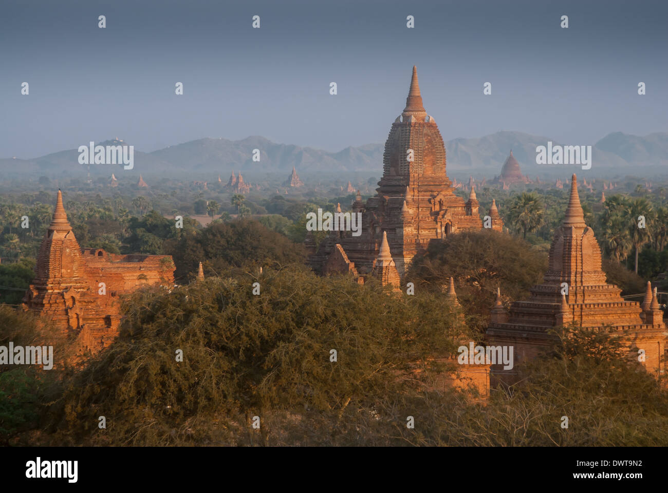 Templi di Bagan, MYANMAR Birmania Foto Stock