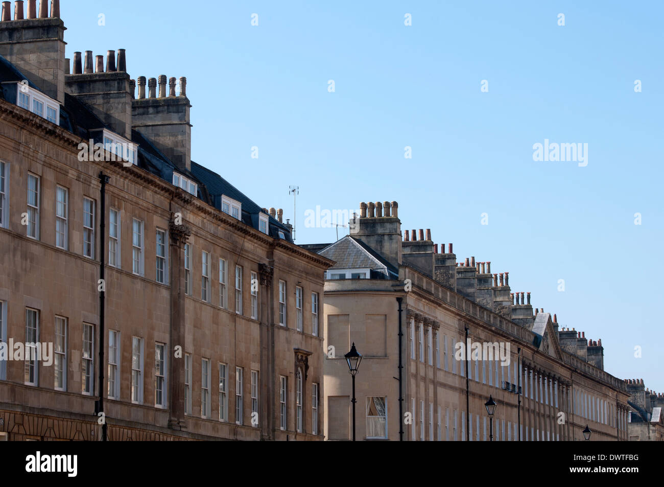 Great Pulteney Street, Bath, Somerset, Inghilterra, Regno Unito Foto Stock