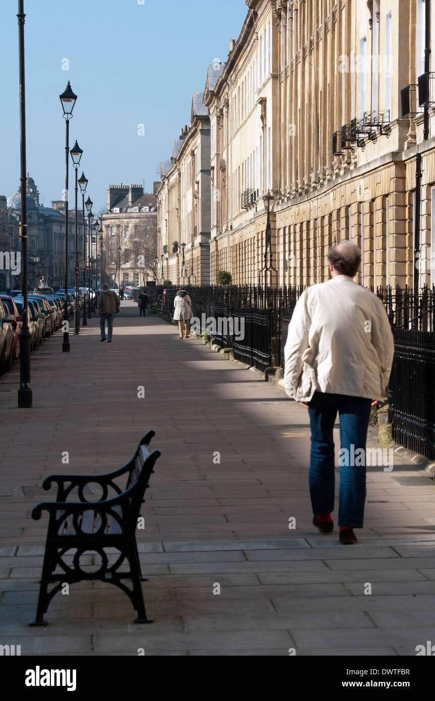 Great Pulteney Street, Bath, Somerset, Inghilterra, Regno Unito Foto Stock