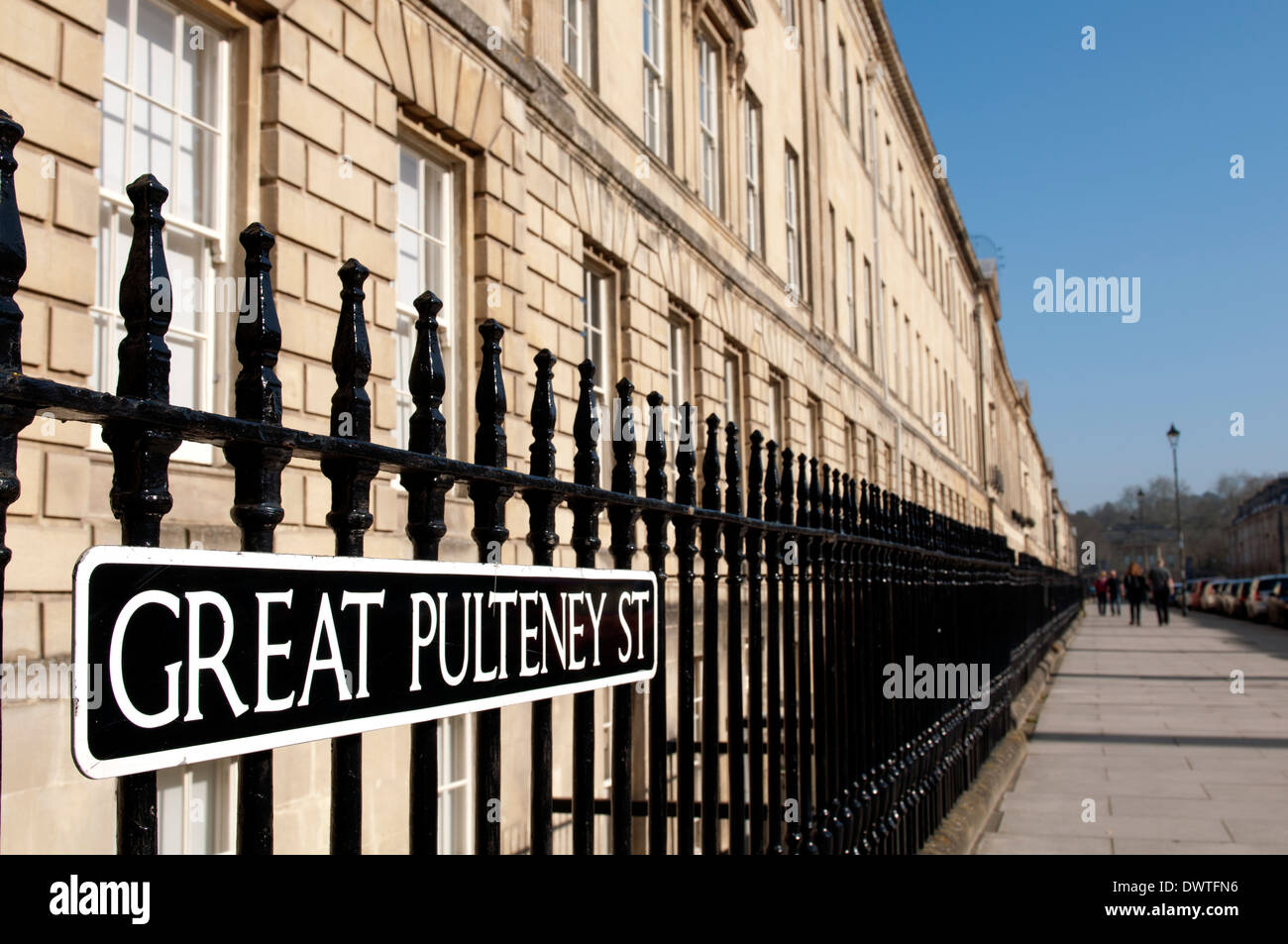 Great Pulteney Street, Bath, Somerset, Inghilterra, Regno Unito Foto Stock