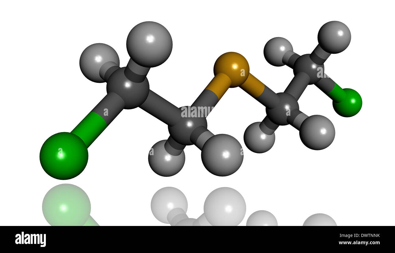 La senape molecola di gas Foto Stock