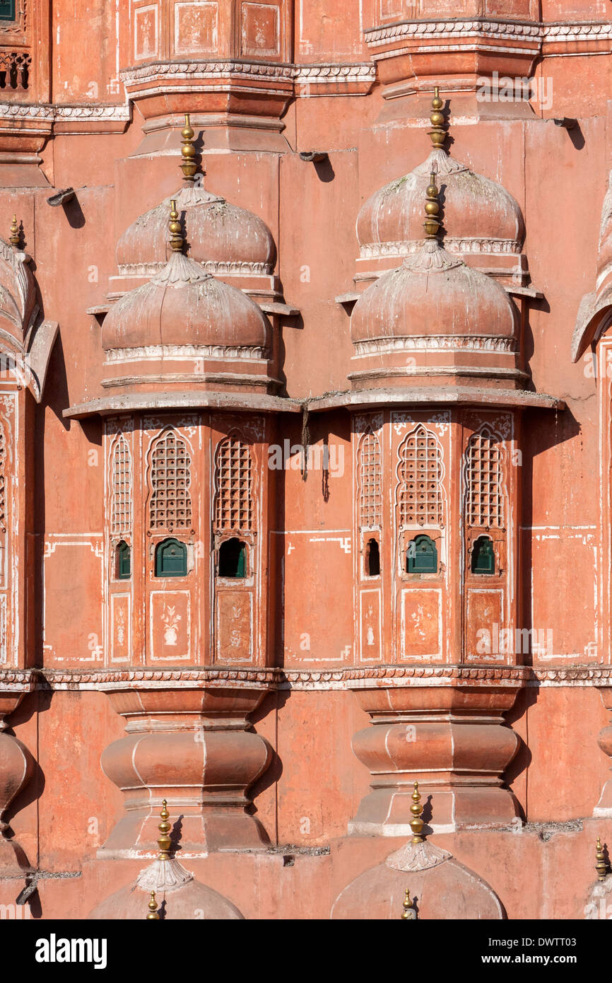 Jaipur, Rajasthan, India. Hawa Mahal, costruito 1799. Foto Stock