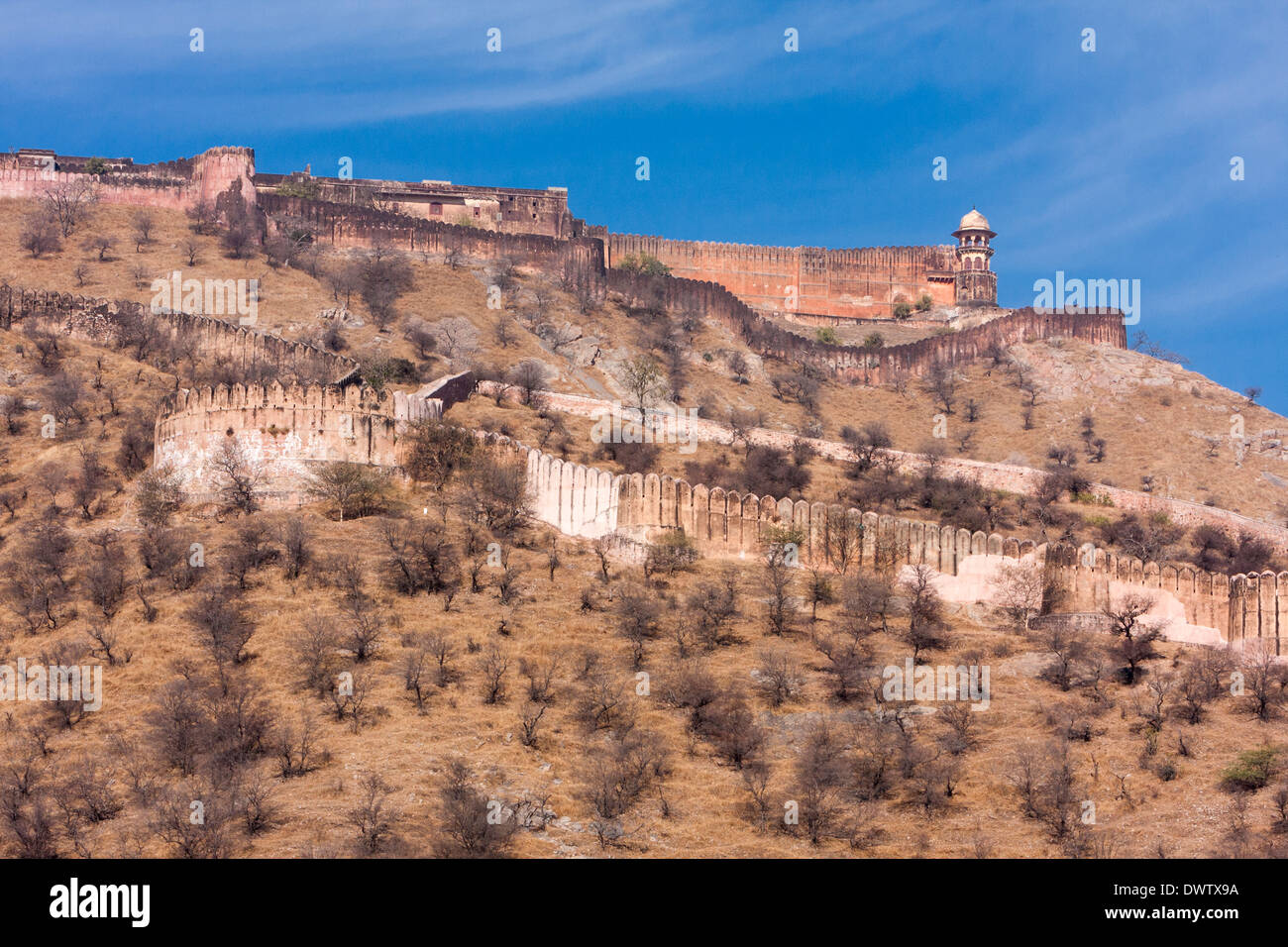 Jaigarh Fort, vicino Jaipur, Rajasthan, India. Foto Stock
