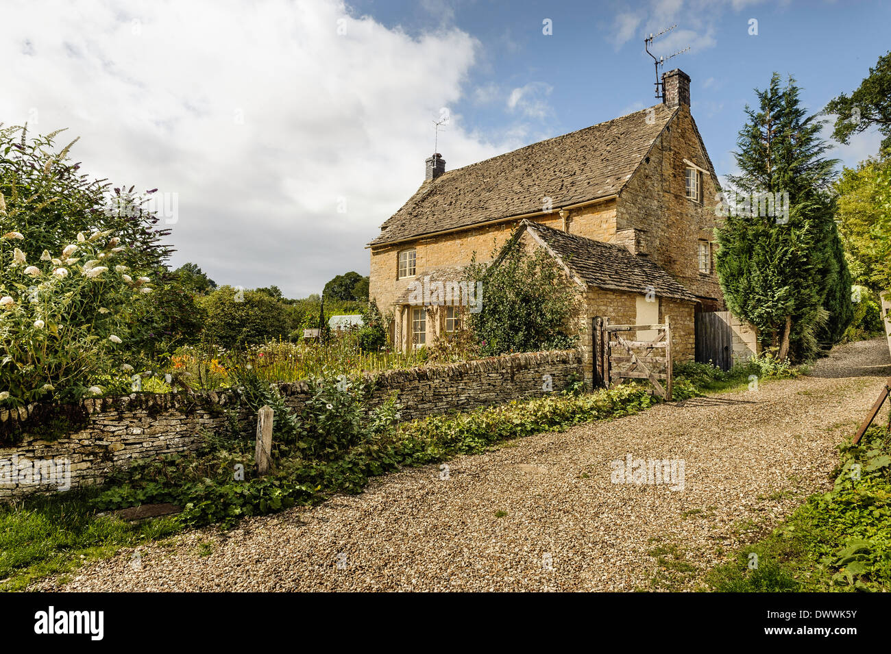 Cottage in Upper Slaughter, Cotswolds Inghilterra REGNO UNITO Foto Stock