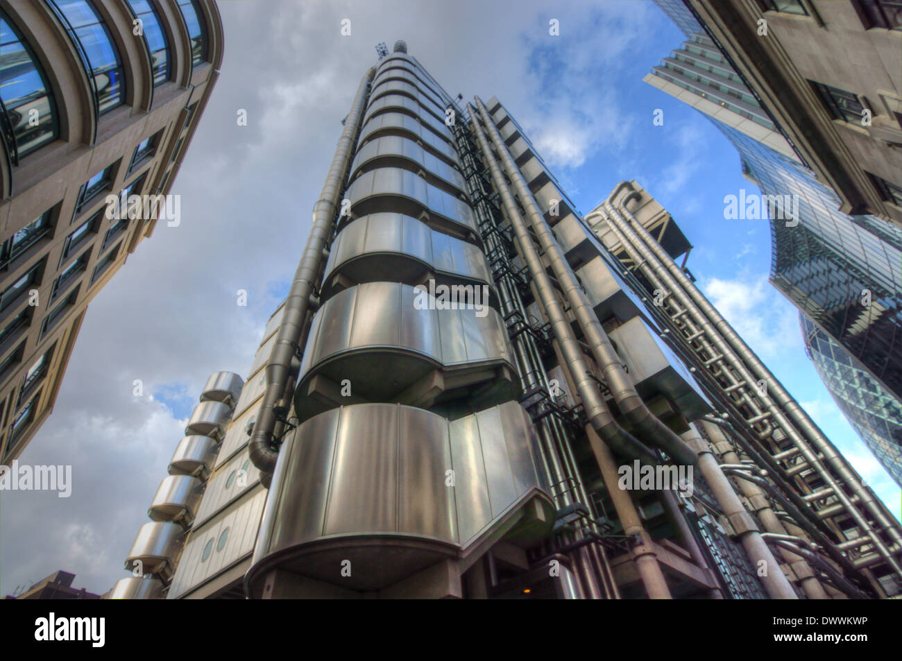 Il lloyds building. Città di Londra. Edificio per uffici city of London Foto Stock