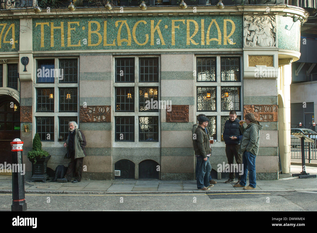 Esterno del blackfriar pub di Londra Foto Stock