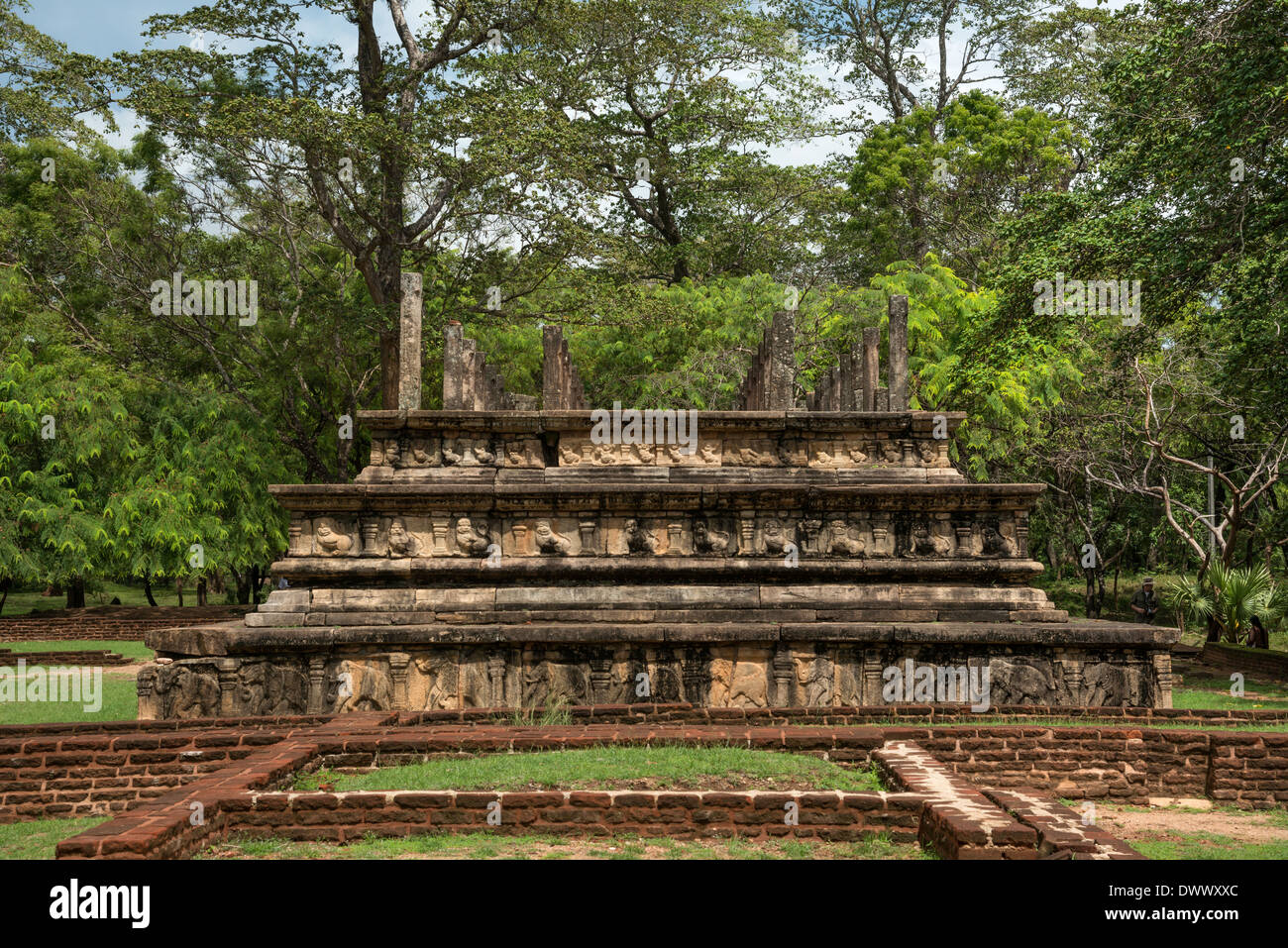 Polonnaruwa antica città del Patrimonio Mondiale UNESCO Sri Lanka Foto Stock