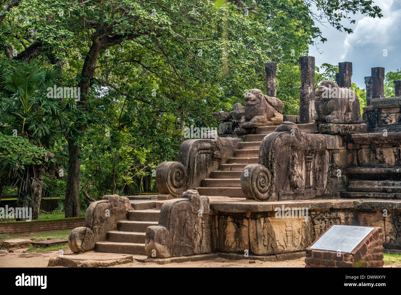 Polonnaruwa antica città del Patrimonio Mondiale UNESCO Sri Lanka Foto Stock