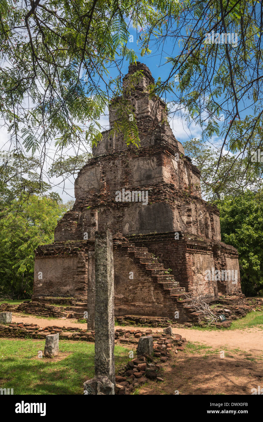 Polonnaruwa antica città secondo dente reliquia Tempio del Patrimonio Mondiale UNESCO Sri Lanka Foto Stock